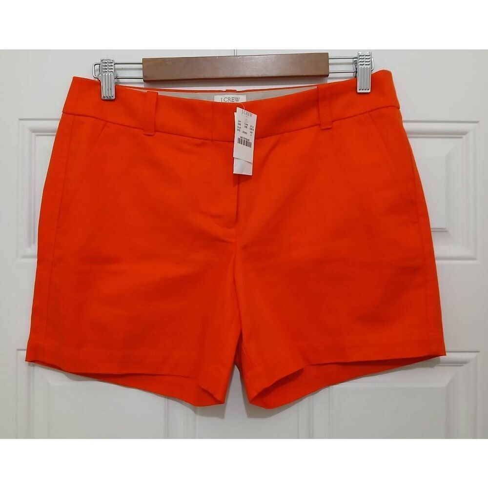 J crew women size 4 casual summer shorts orange